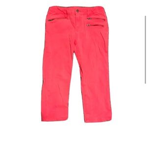 Total Girl Neon Pink pants w/zippers. Size: Girl 16 Reg.